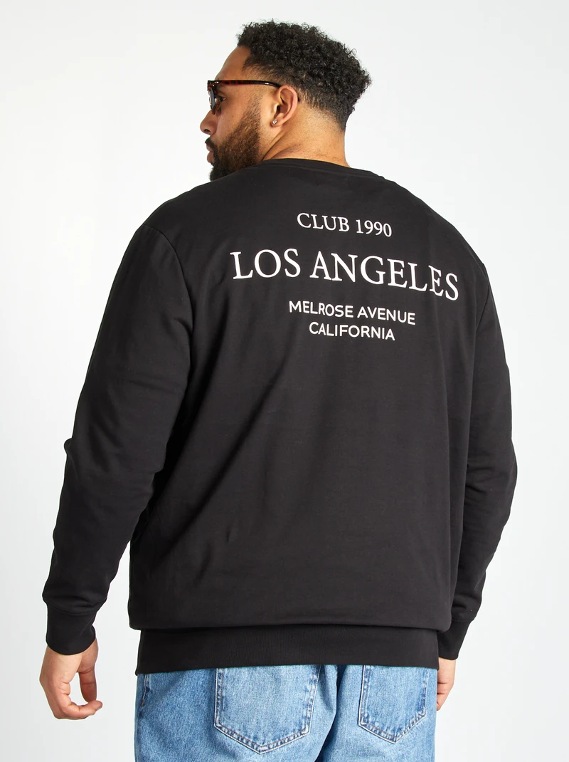 double-sided printed sweatshirt